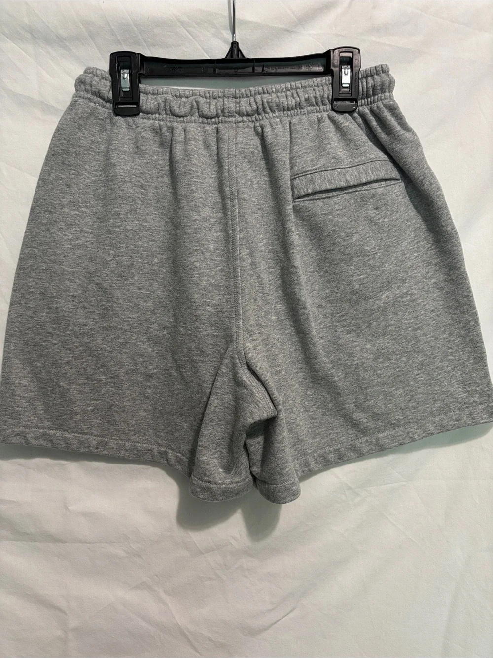 Nike Men's Heather Gray Fleece Drawstring Athletic Shorts